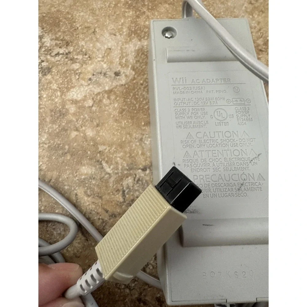Nintendo Wii Power Supply Original Genuine OEM AC Adapter Cord Brick RVL-002